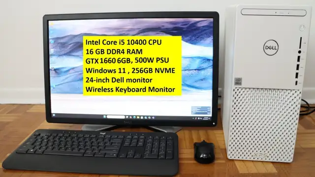 Core i5 10400, GTX 1660, 16GB, 24-inch Monitor-gaming desktop PC in Desktop Computers in City of Toronto - Image 2