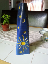 Large Moon and Star Candle