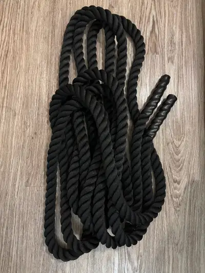 40 foot long black Battle Ropes, View more