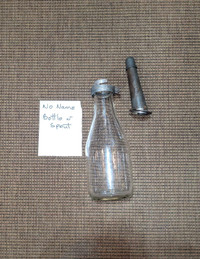 Vintage Motor oil bottle and spout