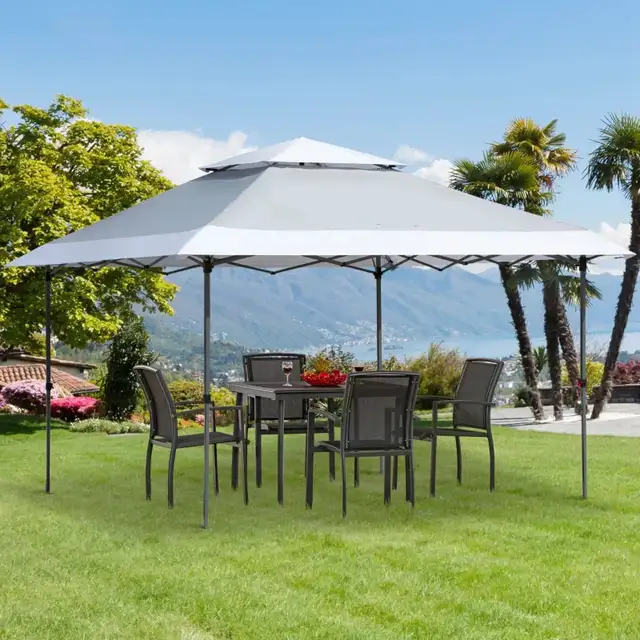 Outsunny 12' x 12' Pop Up Canopy Tent, with Double Roof in Other in City of Toronto - Image 9