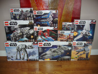 Neufs!  Lego Star Wars discontinués prix entre 30$ et 280$
