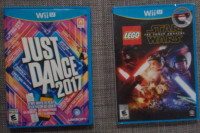 Jeux pour Wii U (Just Dance et Lego Star Wars)