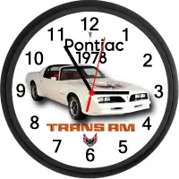 1978 Pontiac Trans-Am (Cameo Ivory) Custom Wall Clock - New