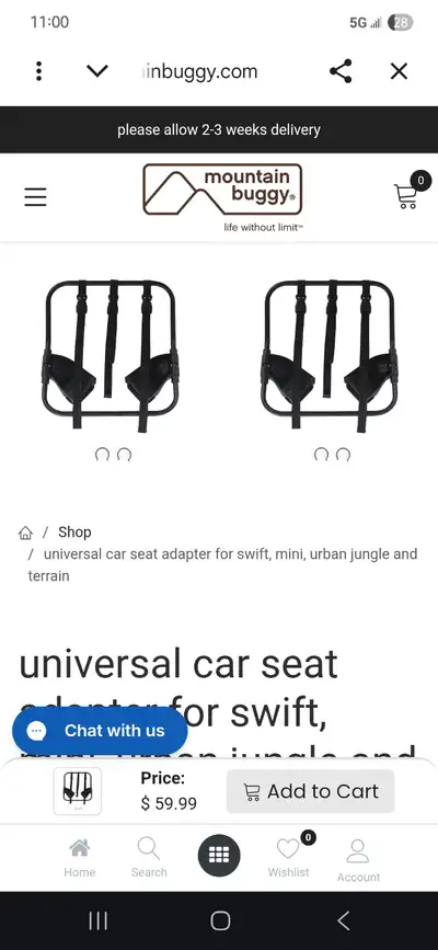 Mountain buggy Car seat adapter for stroller, View more
