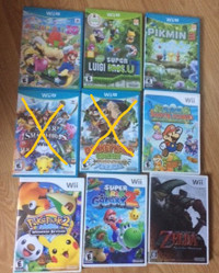 SOME WII, WII U AND GAMECUBE GAMES FOR SALE