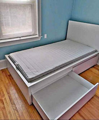 Single Bed Frame With Storage - Brand New