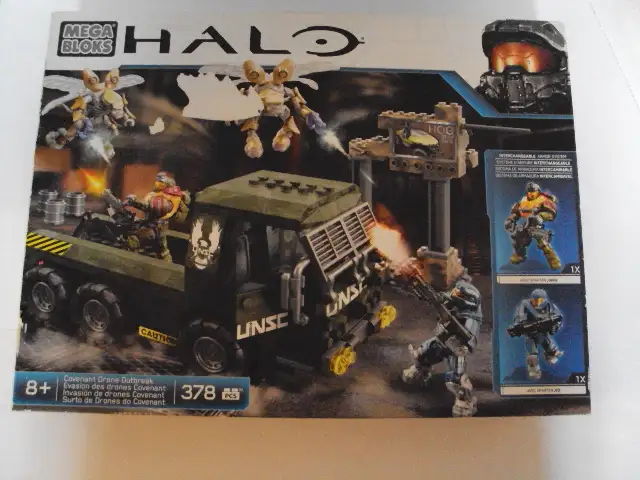 MEGA BLOKS - HALO COVENT DRONE OUTBREAK 2015 378 PCS - RARE SET in Arts & Collectibles in Barrie - Image 2