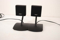 BOSE CUBE SPEAKERS PAIR (2) + BOSE Table Stands - PRICED TO SELL