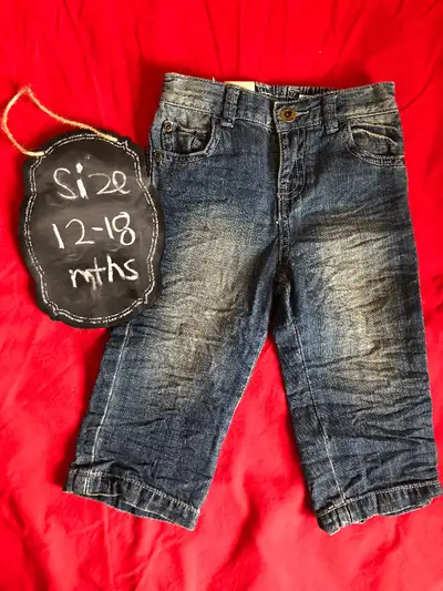 BRAND NEW JOE FRESH BABY DISTRESS JEANS 12-18 MTHS, View more