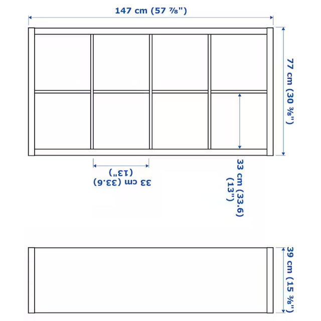 Ikea Kallax Shelf + 4 Doors + 2 Drawers - delivery in Bookcases & Shelving Units in Markham / York Region - Image 2