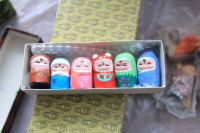 Mini doll figurines - set of 6