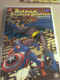 Batman and Captain America Marvel DC Crossover Comic NM