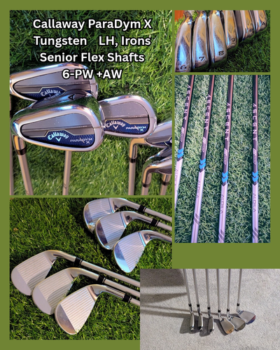 Callaway Paradym X Tungsten Irons LH 6-PW+AW, View more