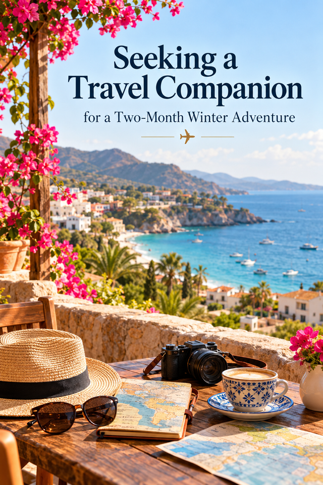 Seeking a Travel Companion for a Two-Month Winter Adventure ☀️