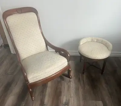 Antique Chair and Stool, View more