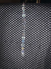 Cubic zirconia (CZ) - Crystal Glass Beaded Bracelet - 