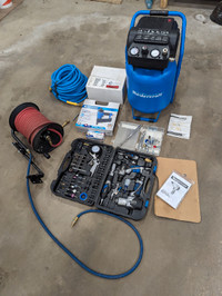 Air Compressor with Tools