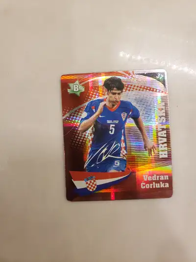Croatian soccer trading card