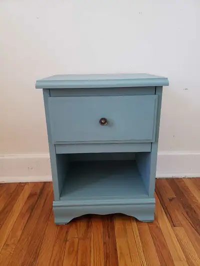 Beautiful Refinished Solid Wood Vintage Nightstand, View more