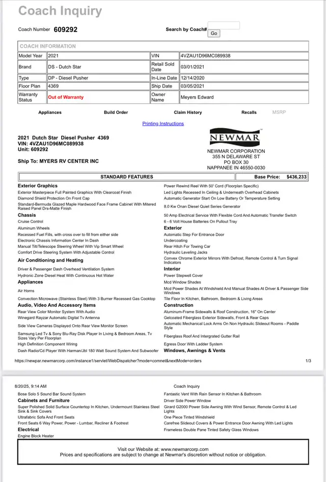 2021 Dutch Star Motorhome SALE PENDING in RVs & Motorhomes in Lethbridge - Image 10