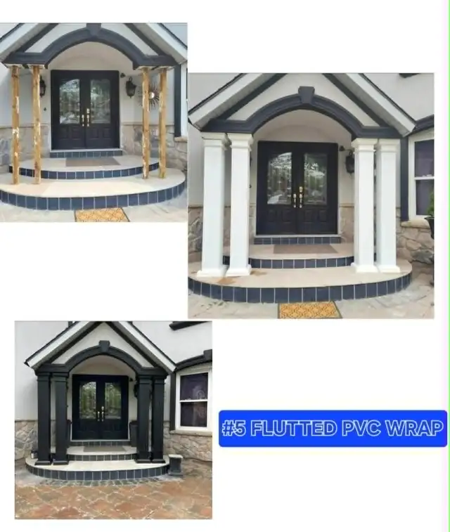 Porch Column Replacement - Fiberglass, PBC, Aluminum.