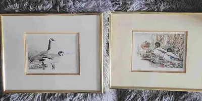 Two Framed Kenneth A Ferris Signed Prints