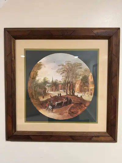 2 Courier & Ives Pictures - Beautifully Framed ~ 18"x18", View more