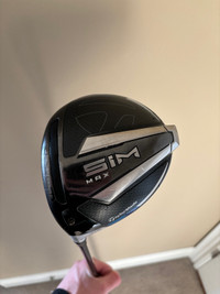 Left handed Taylormade Sim Max driver