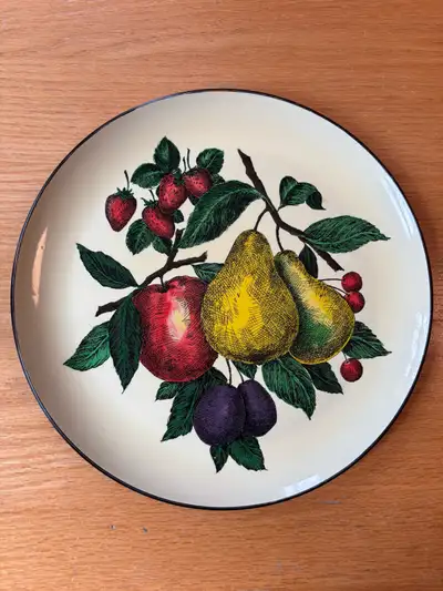 Vintage laquered round tray (Japan), View more