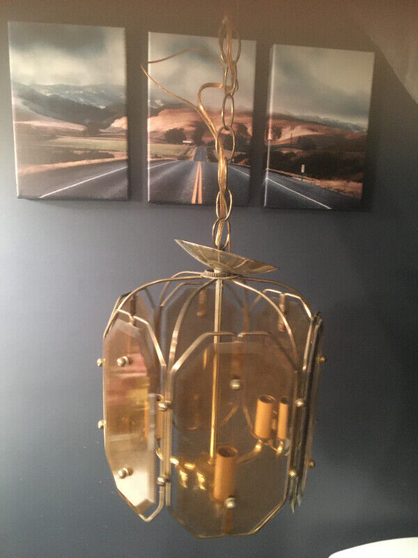GOLDEN CEILING LAMP FIXTURE...Soft relaxing light in Indoor Lighting & Fans in City of Toronto
