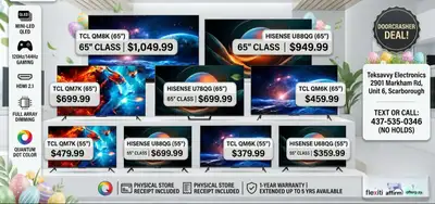 MASSIVE Mini-LED TV Blowout: TCL & Hisense (55" & 65"), View more