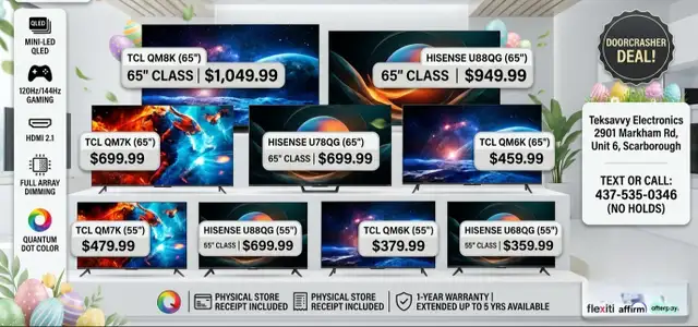 MASSIVE Mini-LED TV Blowout: TCL & Hisense (55" & 65") in TVs in City of Toronto - Image 2