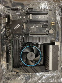 MSI PRO Z690-A DDR4 Motherboard ATX with intel i7 CPU installed 