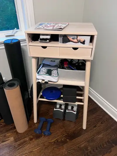 Standing Desk / Catch-All / Entryway Console Table – Solid Birch, View more