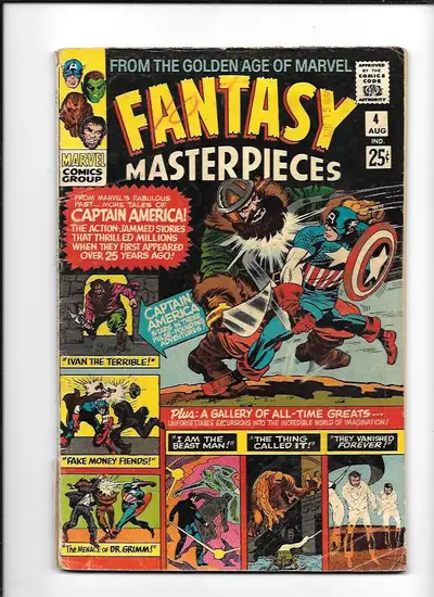 FANTASY MASTERPIECES #4  GOOD 2.0 MARVEL 1966 $5, View more