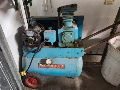 Vintage air compressor. Still works well. Not used anymore as I upgraded to a larger shop compressor...