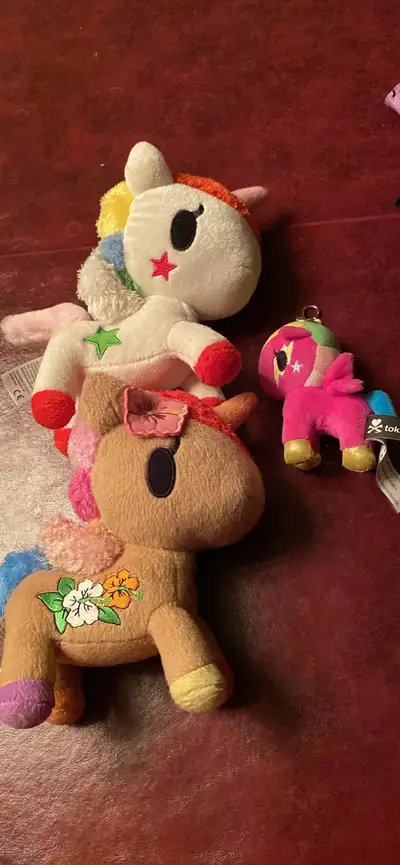 Lot of Tokidoki unicorno kaili Hawaiian neon star plush keychain, View more