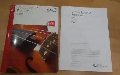 Nearly brand new violin level 2 repertoire, CD included, View more