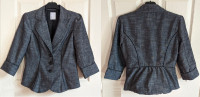Women's Grey Blazer Jacket. Medium. In Size 5