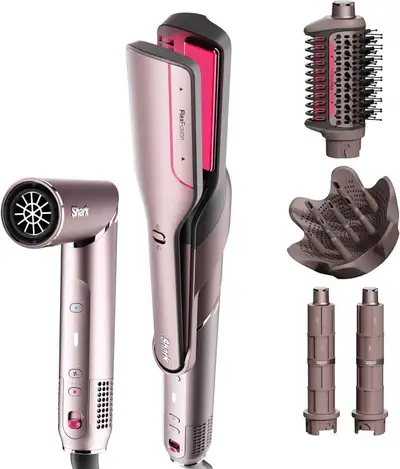 Shark FlexFusion Ceramic Air Styler & Hair Dryer (Cosmic Blush), View more