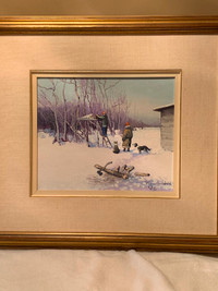 Michael Lonechild painting