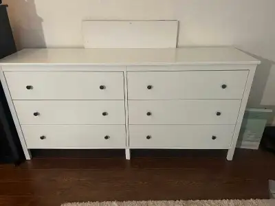 Large White 6-drawer IKEA dresser, View more
