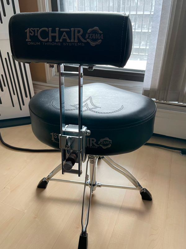 Tama Ergo Rider Leather Drum Throne with Backrest Drums & Percussion