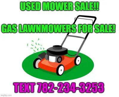 Gas powered lawnmower for sale!!, View more