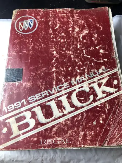 THIS BUICK REGAL FACTORY SERVICE MANUAL IS IN DECENT SHAPE $40 TAKES IT LOCATED 15 MINUTES NORTH OF...