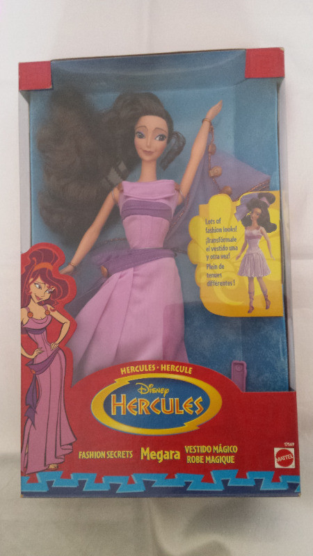Vintage Disney NIB Megara & Hercules dolls Mattel Barbie in Arts & Collectibles in Kitchener / Waterloo - Image 2