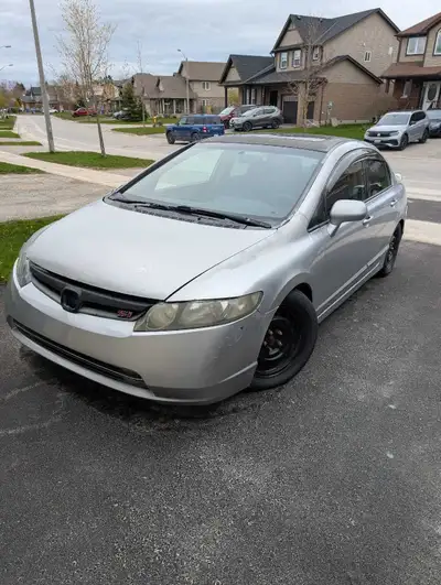 2008 civic si with engine from Acura TSX. Has 150k km on engine and 300k on body. All work was done...