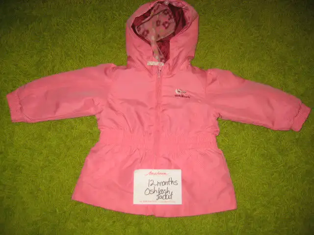 12 mth pink double lined OSH KOSH jacket62863262180995121