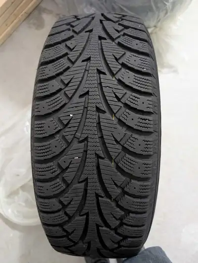 Selling a set of four winter tires mounted on rims, ready to install and provide excellent traction...